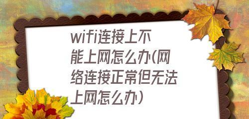 为什么连接了WiFi却无法上网？（探索无法上网的原因与解决方法）