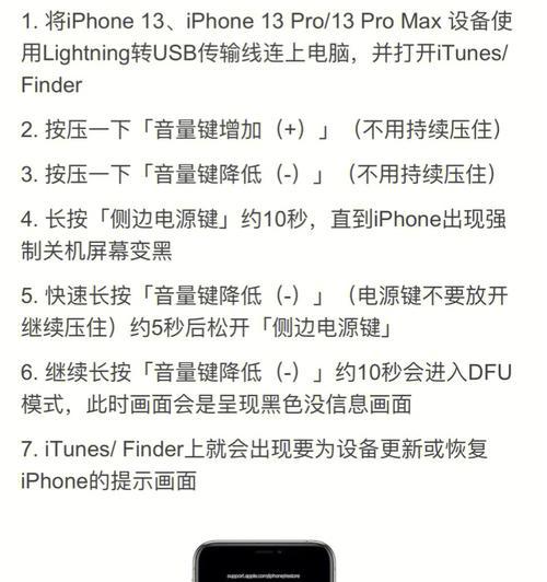 如何以iPhone进入DFU模式（简单操作步骤让你轻松进入DFU模式）