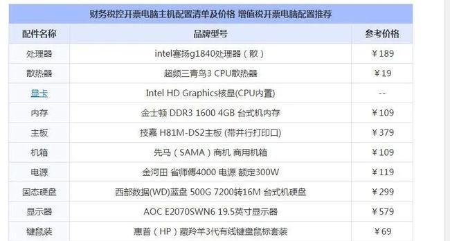 如何在9000元内组装一台高性能电脑（详细配置清单及价格）